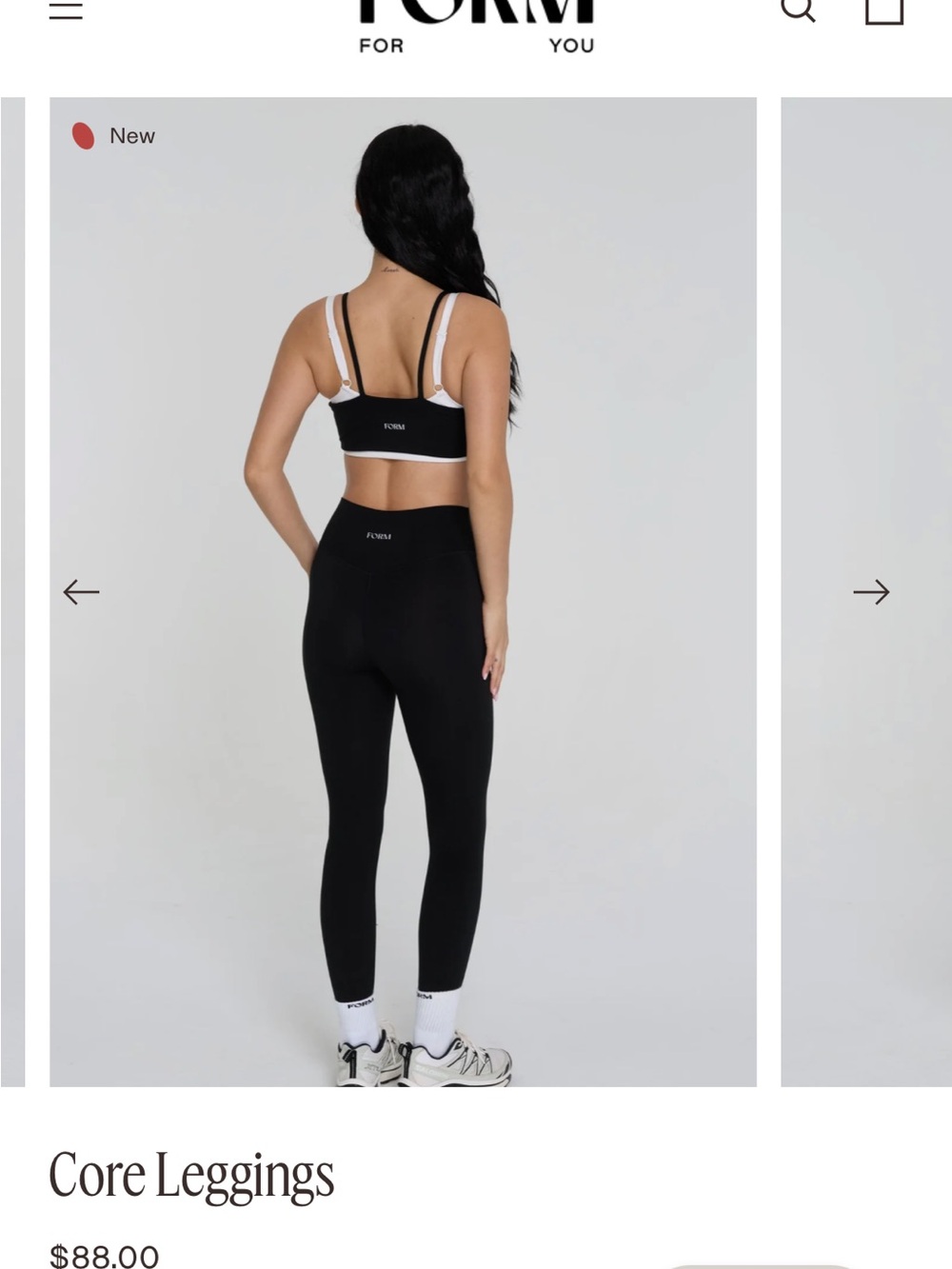 FORM Core Black Leggings